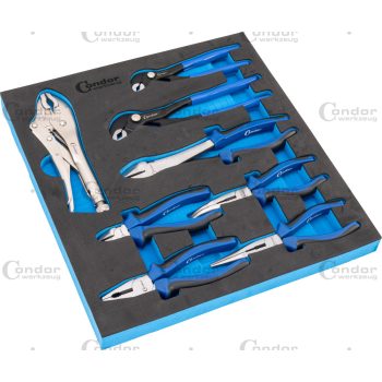 Fogókészlet tálcás habbetétben 2/3, 10 db