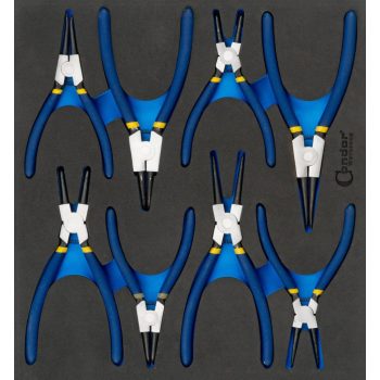 Zeegerfogó készlet 180mm+220mm 8db-os 2/3 habszivacs