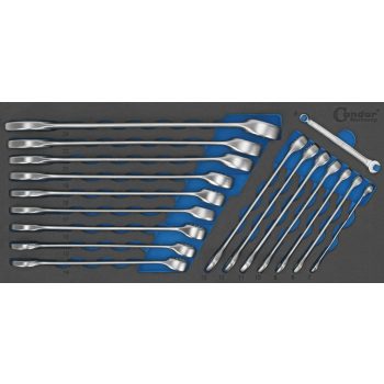 Csillag-villás kulcs klt Nr. 2135/17T, 17-tlg., 6-24 mm