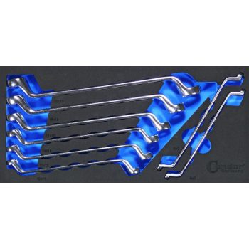 Hajlított csillagkulcs klt Nr. 10/8T 1/3, 8-tlg., 6-22 mm