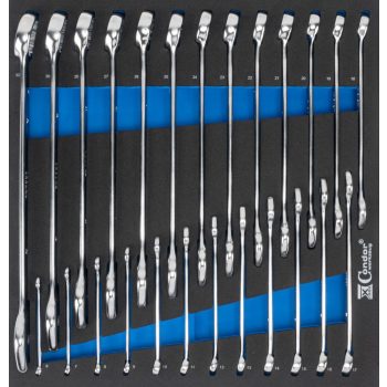 Csillag-villás kulcs klt szivacsbetétben 6-32mm 25db