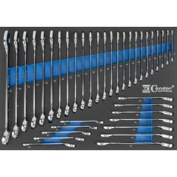 Racsnis és normál csill-vill klt szivacsbetétben 37db