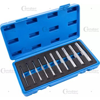 Lyukasztó készlet, 10 db, 2,5-12 mm