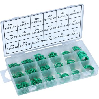   HNBR (klíma tömítés) O-gyűrű készlet, 265 db, 18 méretben