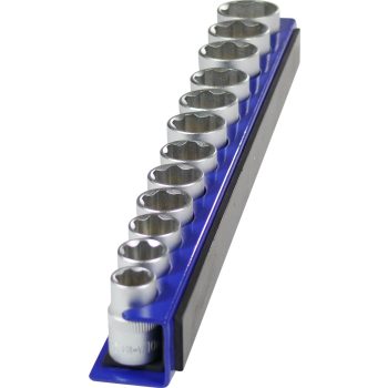   Dugófej tartó,mágneses,12db 3/8"-os dugófej számára