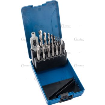 Menetfúró, 15 db, HSS, M3-M12 / 2,5-10,2 mm